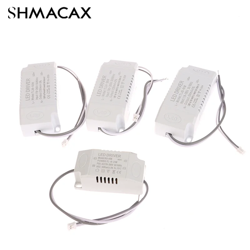 1PC Single Color LED Driver 8-24w 24-36w 36-50w 40-60w LED Constant Current Driver Power Unit Supply LED Transformer