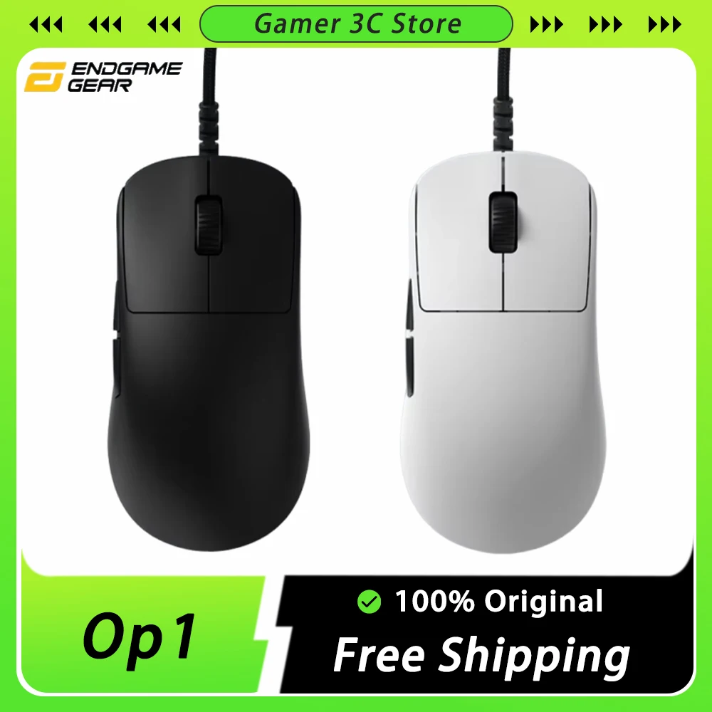 Endgame Gear Op1 8k Wired Mouse E-Sports Game Paw3395 8000hz Lightweight Mouse Accessory For Customization  Office Computer Gift