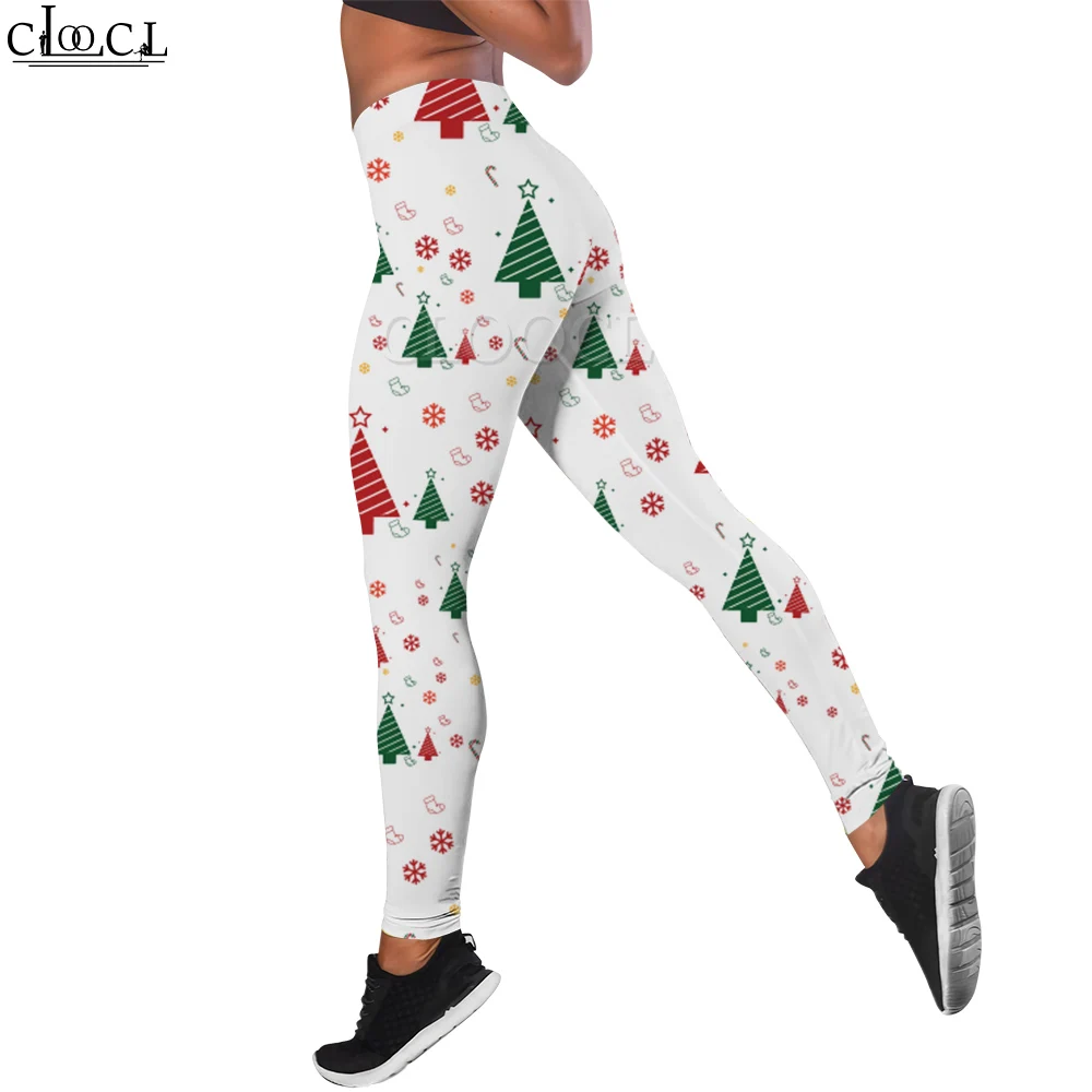 CLOOCL Women Seamless Legging Jogging High Waist Gym Tight Trousers Christmas Squirrel Graphic Printing Fashion Yoga Pants S~XL