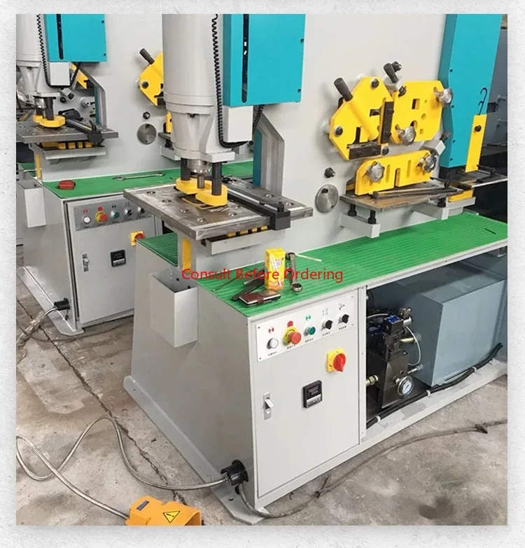 Punzonadora hidráulica eléctrica y cortadora, punzonadora hidráulica de metal