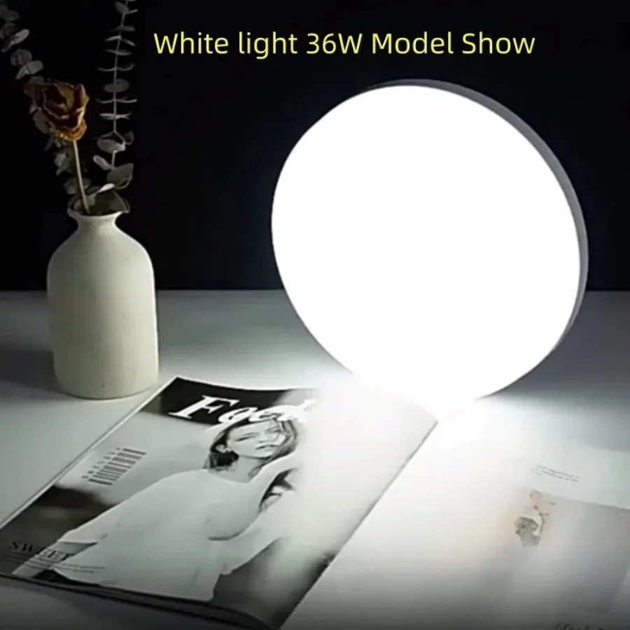 LED โคมไฟเพดานแบบวงกลม 18W 24W 36W 48W Ultra-thin โคมไฟเพดานห้องนอนทางเดินห้องนั่งเล่นในร่มโคมไฟตกแต่งบ้าน