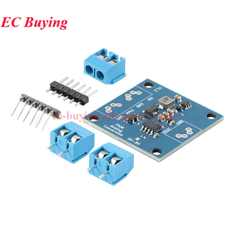 22Hz-20kHz to 0-5V/0-10V Voltage Frequency Converter Digital Analog Signal Conversion Board 0-100% PWM Signal to Voltage Module