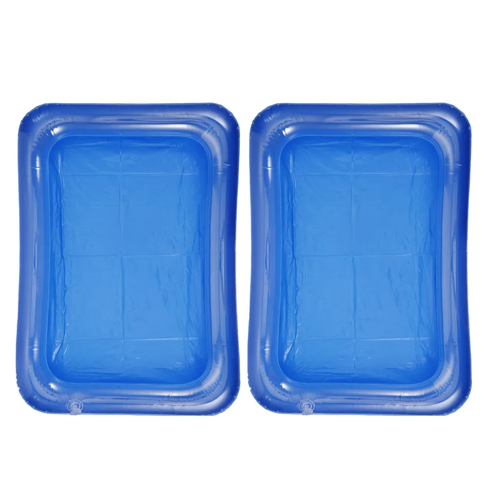 

Надувной бассейн для миниатюрных фигурок, 2 шт., реалистичный водный игровой набор, портативный летний бассейн для детей, для дома и улицы