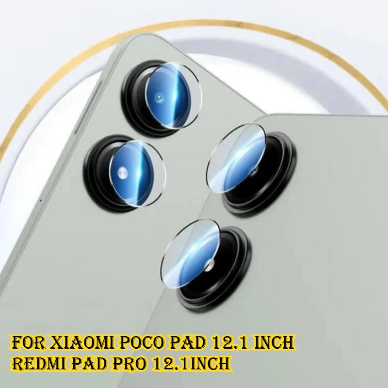 

1-3 комплекта для Xiaomi Poco Pad Redmi Pad Pro 12,1 дюйма 2024 HD, прозрачные защитные пленки для объектива задней камеры, защитная крышка для заднего стекла
