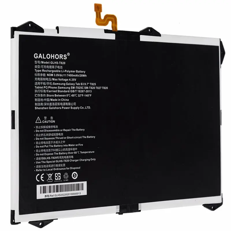 3.8V Li-ion Rechargeable Battery For Samsung SM-T825C SM-T820 T827 T820 T825 Tab S3 9.7