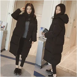 Hooded Ladies Coat Long Coats Parka Oversize Colour Jackets Mid-long Women Winter Thick Jacket Down Jacket Women Winter