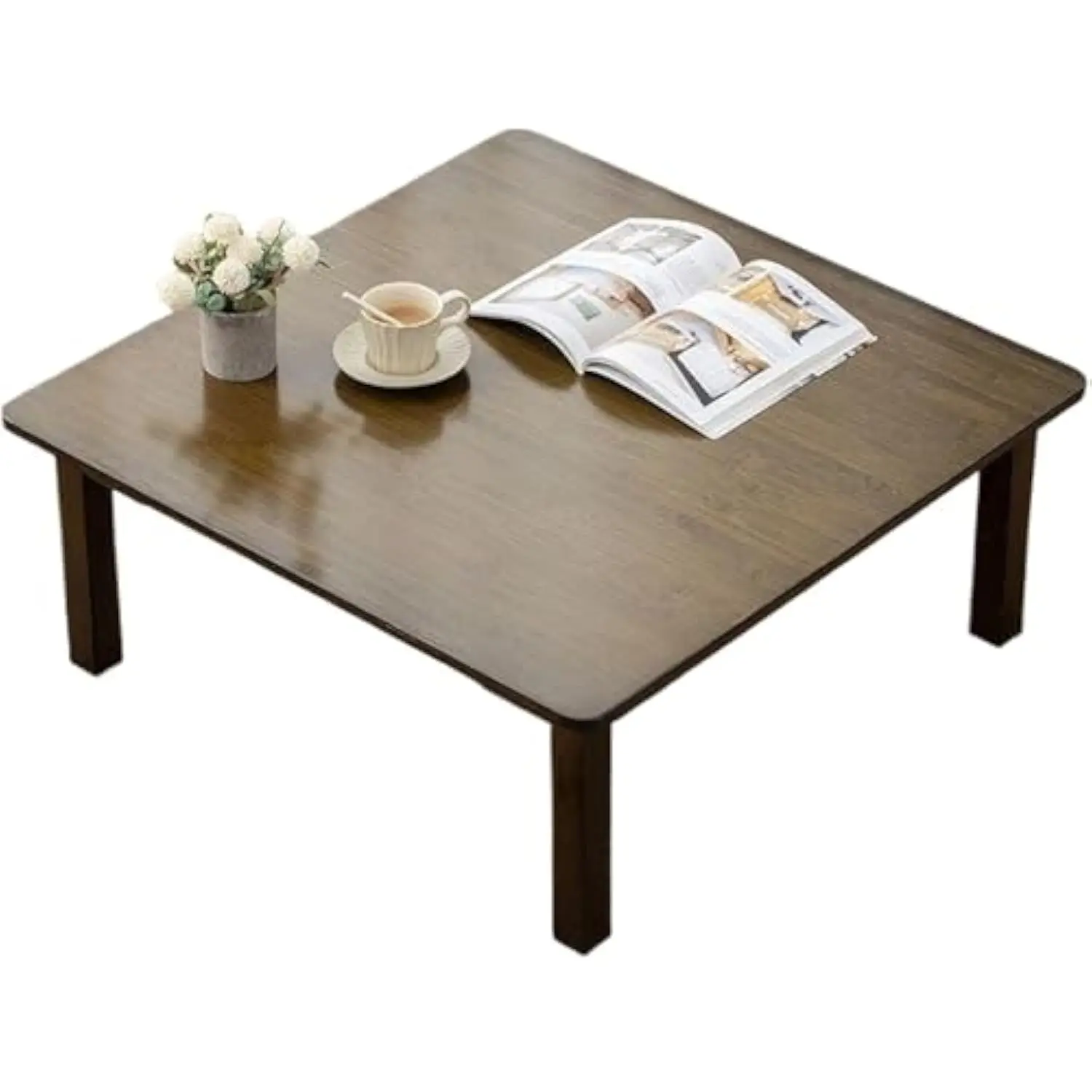 

Small Tea Table, Low Table for Sitting, Japanese Style Solid Wood Bay Window Small Table Coffee Table Bedroom Kang Table Window