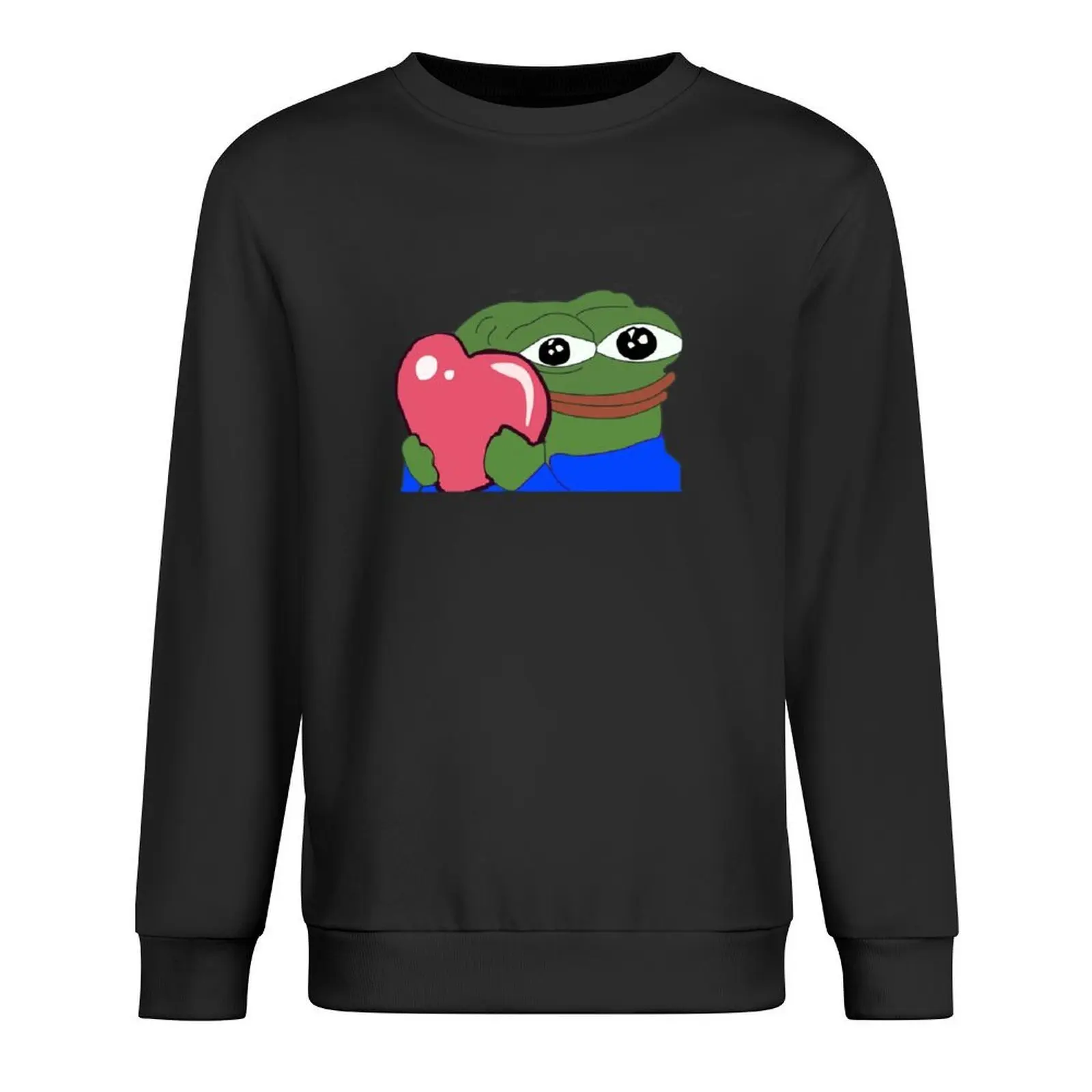

Peepo Heart Pepe Love Pullover men's coat mens designer clothes korean style clothes men's sweat-shirt set anime sweatshirt