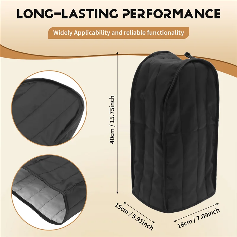 A59E-Coperchio antipolvere per frullatore, copertura per robot da cucina o macchina da caffè, copertura per frullatore resistente alle macchie per cucina