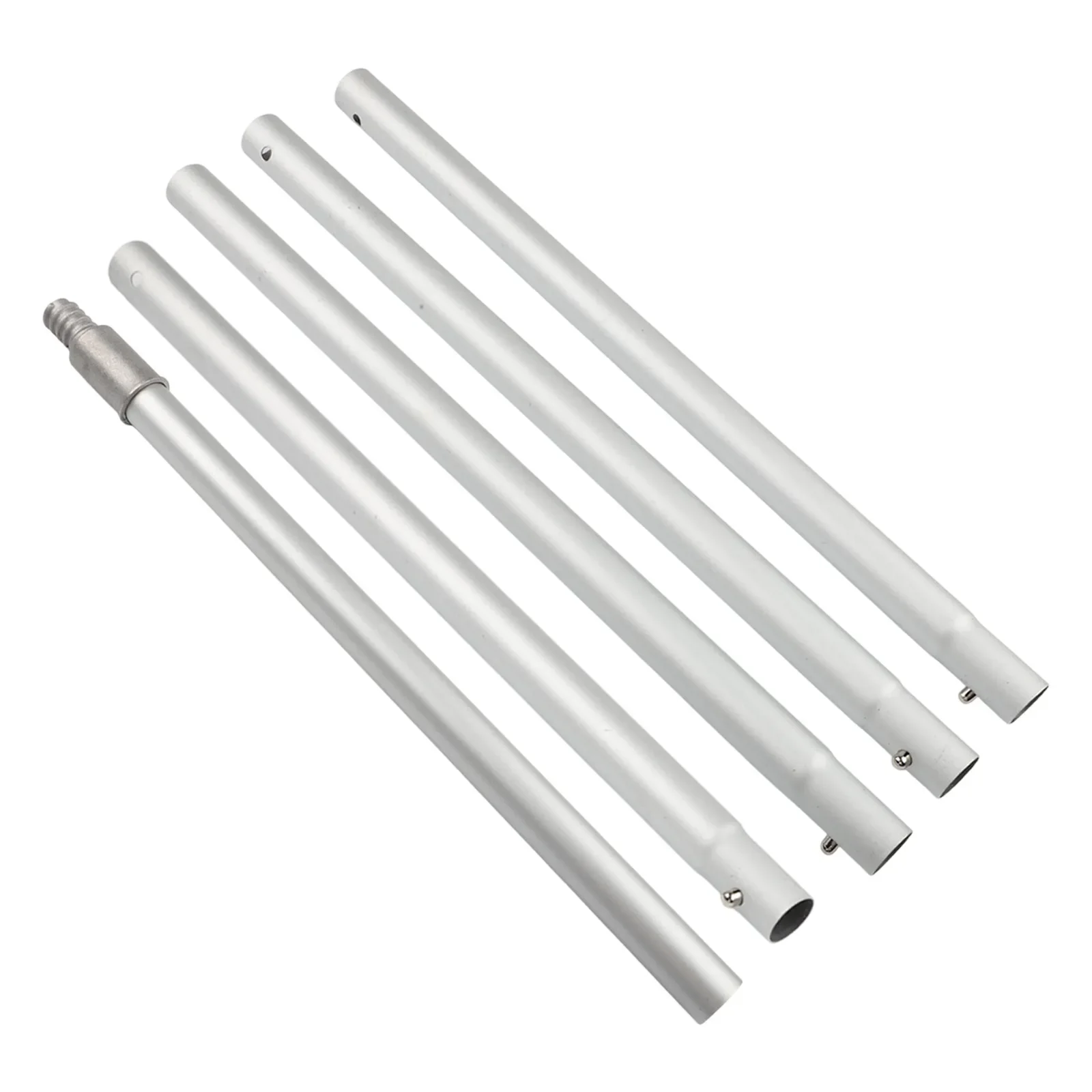 

Aluminum Extension Pole 12ft With 9 Telescoping Sections And Threaded End Compatible With Multiple Cleaning Tools
