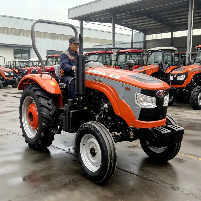50-100HP 4X4 Farm Tractor With Automatic Steering Structure