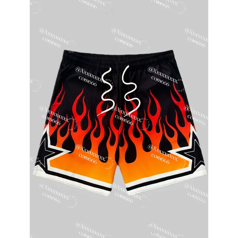 

Sports Shorts, Adult Fitness Shorts, Waist Belt, Flower 3D Gradient Mesh, Quick Drying Sports Shorts, Summer Fitness Exercise