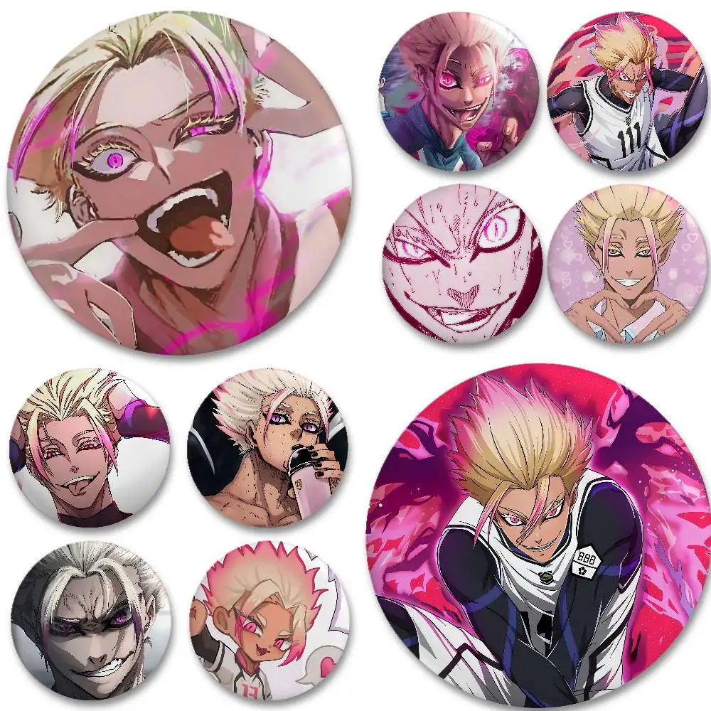 S-Shidou Ryuusei Enamel Pins Handmade Round Brooch L Killer Yagami Light Cosplay Badge Backpacks Jewelry Gifts