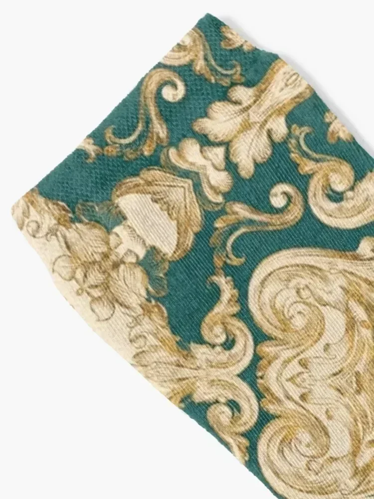 A Modern Vintage Dream (emerald green background) Socks fashionable hockey hiphop Thermal man winter Luxury Woman Socks Men's