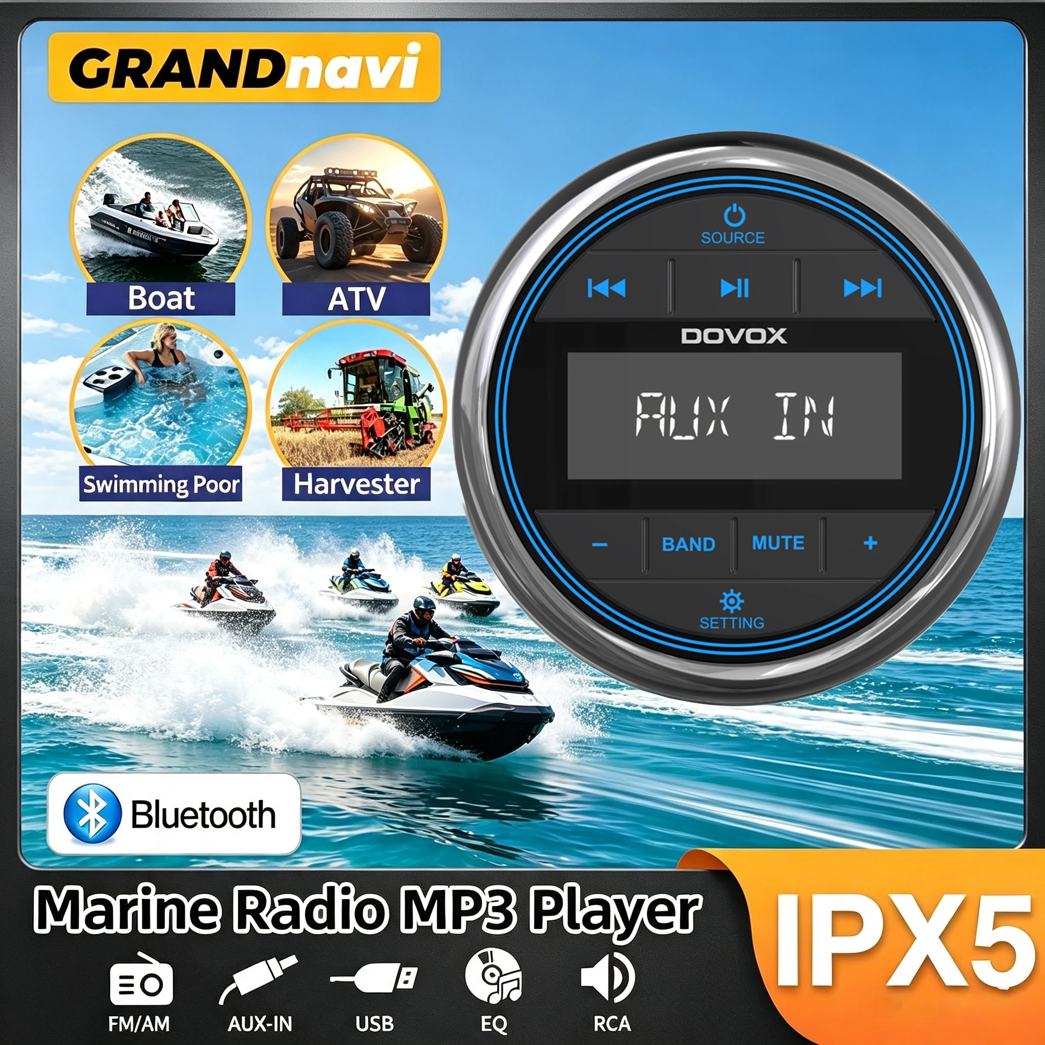 radio-marina-estereo-para-barco-reproductor-mp3-bluetooth-fm-am-resistente-al-agua-4x50w-para-yates-motocicletas-atv-utv-suv-rv-golf-y-campamento