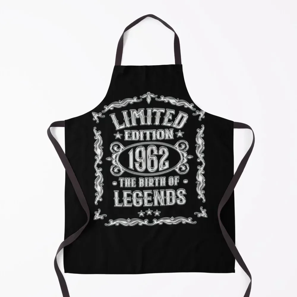

60th Birthday Vintage 1962 Limited Edition 1962 Apron Chef Accessory Waterproof women Hairdresser Apron