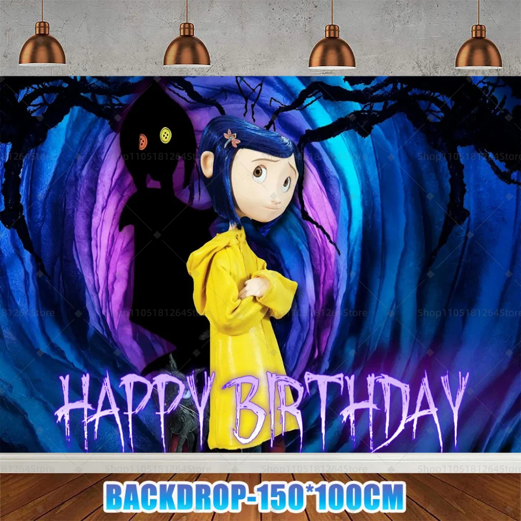 ديزني كورالينز موضوع الاطفال حفلة عيد ميلاد لوازم أنيمي اللاتكس بالون كعكة توبر راية خلفية الديكور استحمام الطفل الدعائم #6