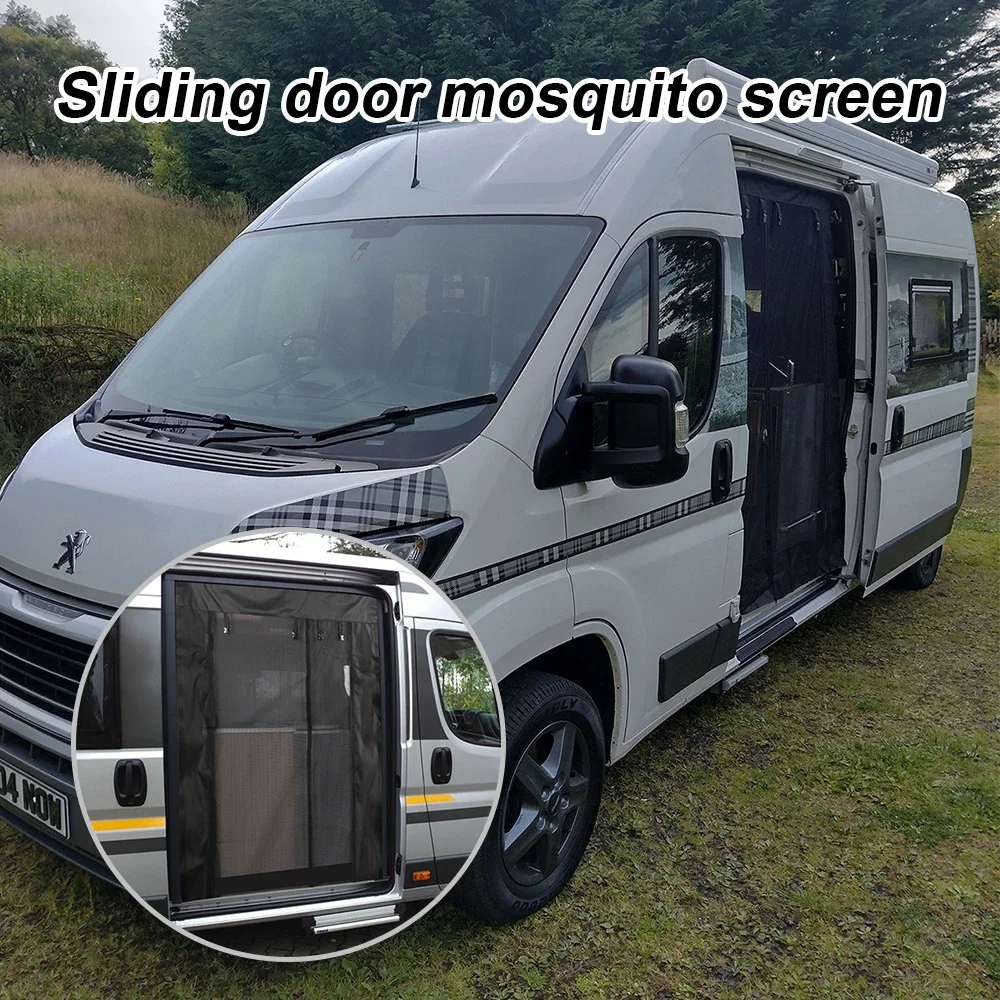 

For Fiat Sliding Door Magnetic Insect Mosquito Shading Fly Screen Net Campers Auto Interior Accessories Car Curtains For Ducato