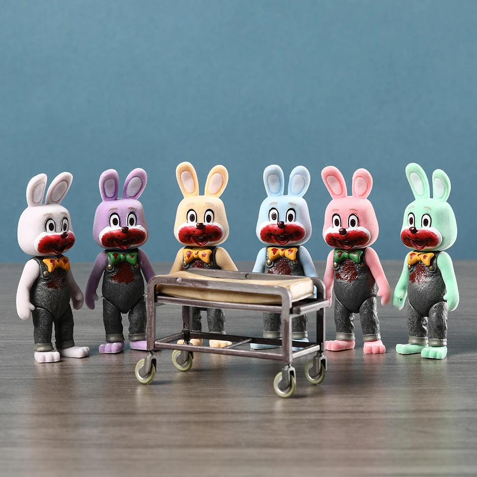 Silent Hill 3 Robby The Rabbit Figure PVC Model Dolls Collection Gift Decoration 7pcs/set