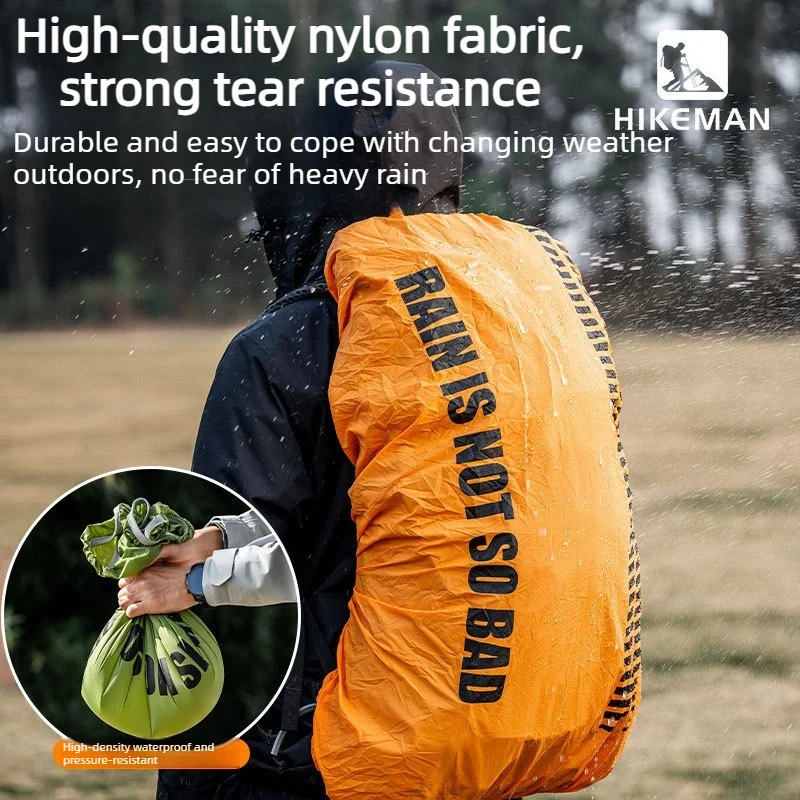 Waterproof Backpack Rain Cover Foldable Nylon Snow Protector with Elastic Strap  30L 45L Hiking Camping Cycling Outdoor Backpack