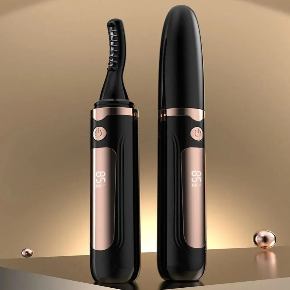 

Long Lasting Electric Heated Eyelash Curler Anti-scald 4 Modes Temperature Portable Eyelash Curling Device LED Screen