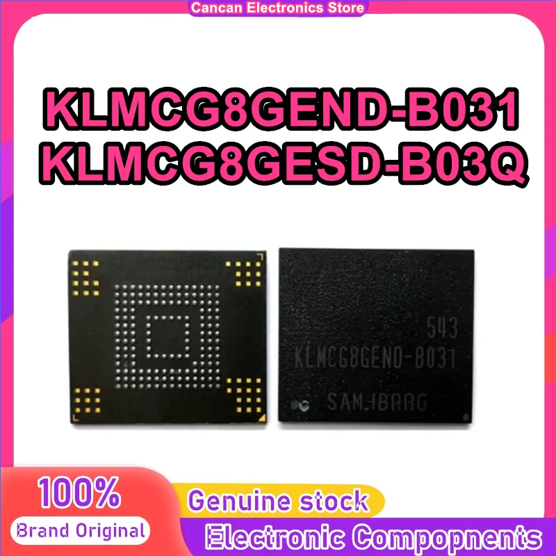 

KLMCG8GEND-B031 KLMCG8GESD-B03Q 5.0 BGA153 64GB flash memory IC New Original in Stock