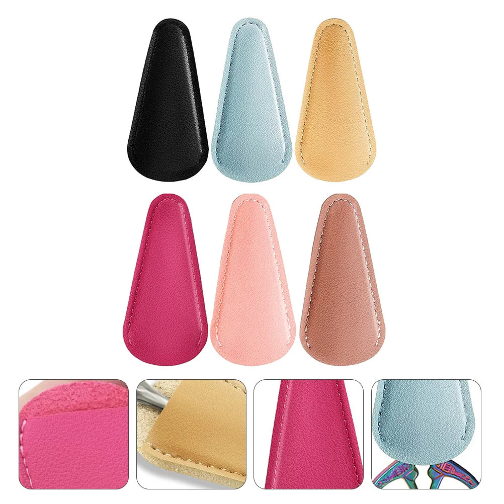 

6 Pcs Scissors Case with Protector Sheath Eyebrow Trimming Delicate Shear Covers Cases Protective Sheaths Box