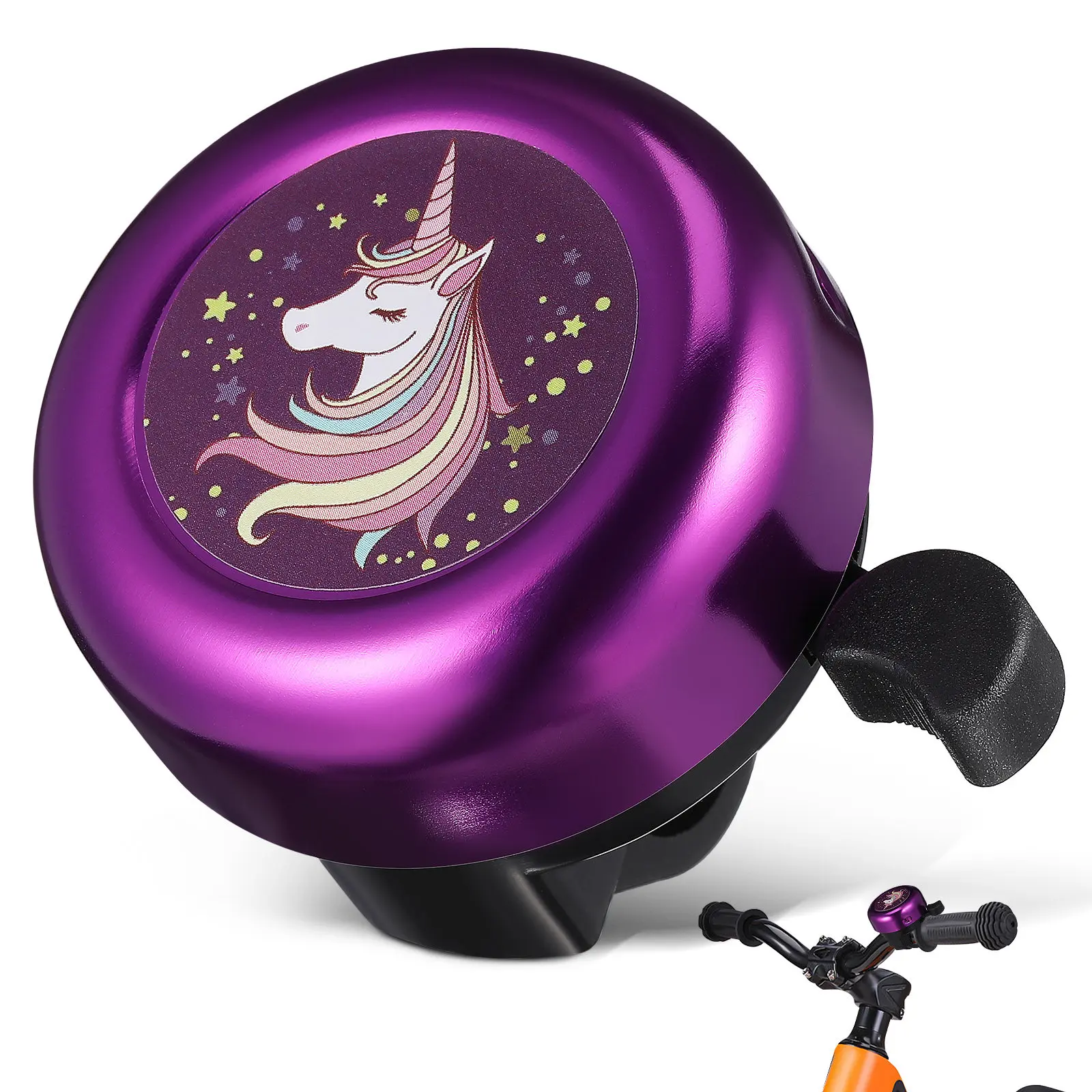 Professional Cycling Bell for Kids and Adults Multi Function Portable Bike Ringer Durable Clear Sound Cycling Safety Accessory