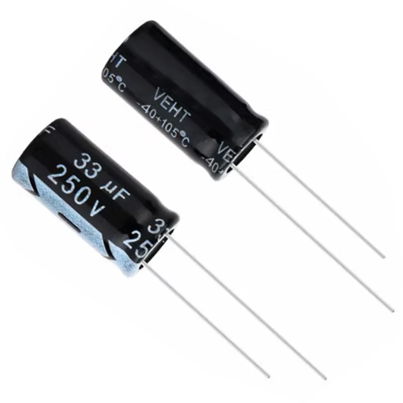 Electrolytic Capacitor 250V 33UF New Original High Frequency Durable Capacitor Specification 10mm × 20mm