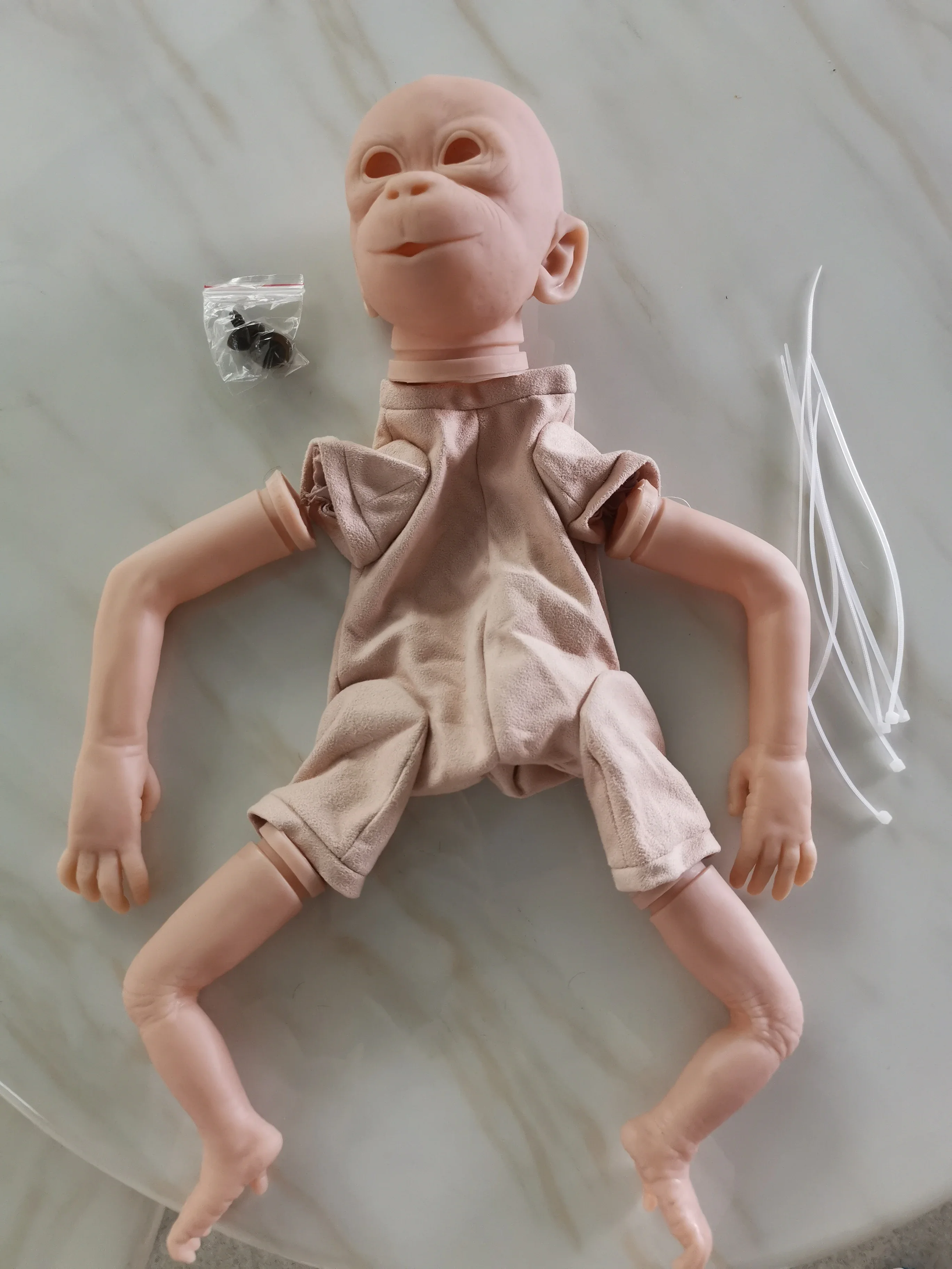 realistyczny zestaw lalek reborn małpa orangutygan artysta wykonany niepomalowane puste części lalki