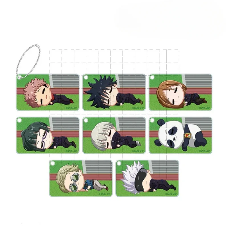 

Game Yuji Itadori Gojo Satoru Kugisaki Nobara Keychain Doll Anime Fushiguro Megumi Acrylic Keyring Pendant for Gift