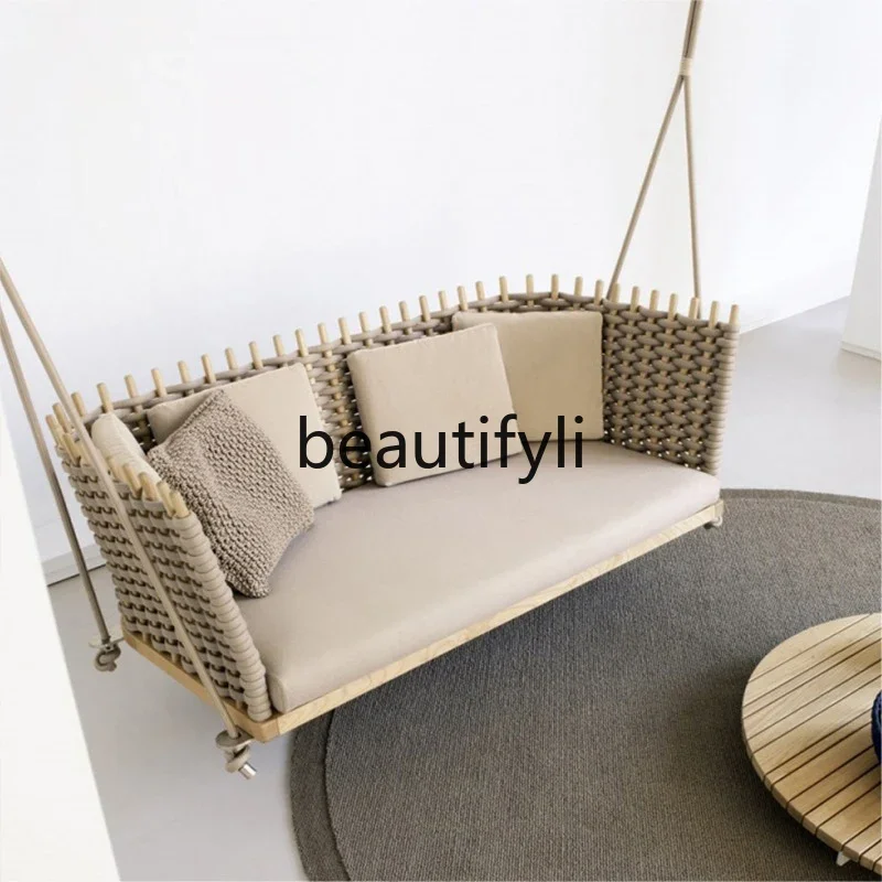 

Nordic Outdoor Rattan Sofa Leisure Homestay Outdoor Courtyard Garden Open-air Balcony Furniture Set