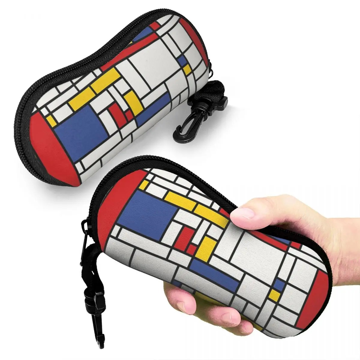 

Чехол для очков Piet Mondrian, портативная коробка для солнцезащитных очков, женская и мужская мягкая сумка для очков