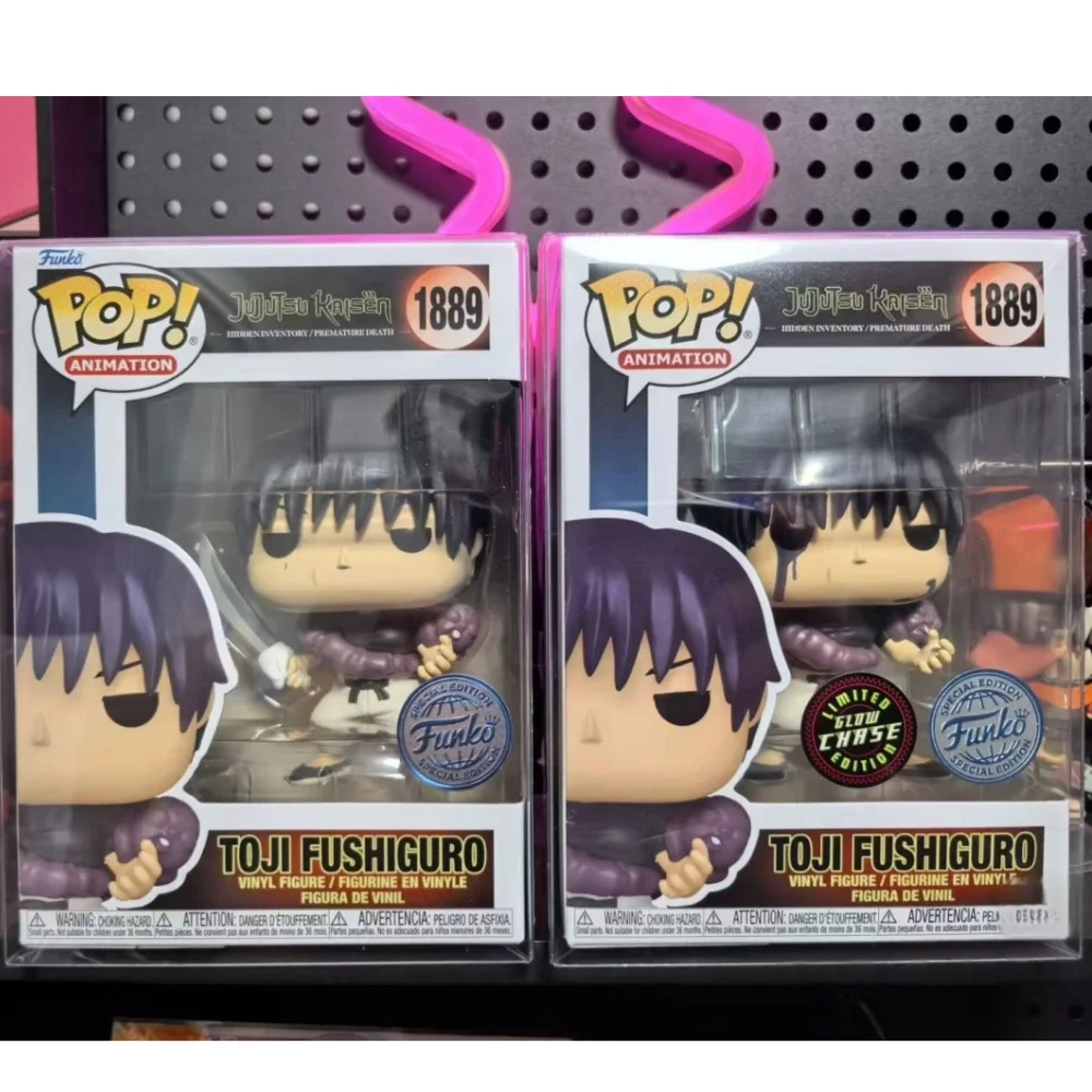 Figura de acción de Toji Fushiguro, serie Jujutsu Kaisen, Funko Pop, Anime Glow Chase, modelo de edición limitada, coleccionar juguetes originales, regalos