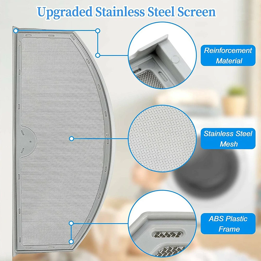 WE03X23881 Lint Screen Filter for GE Dryers Works with PS11763056 EAP11763056 and Models GTD33PASK0WW GTD42EASJ1WW GTD45GASJ0WS