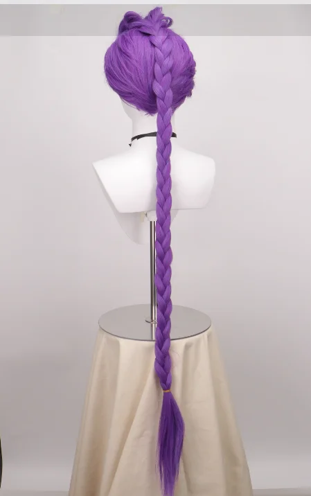 Women Men Demon Hunters Cosplay Wigs Anime Rumi Mira Zoey Costume Wigs Purple Braids Kids Accessories Prop rumi wig kids