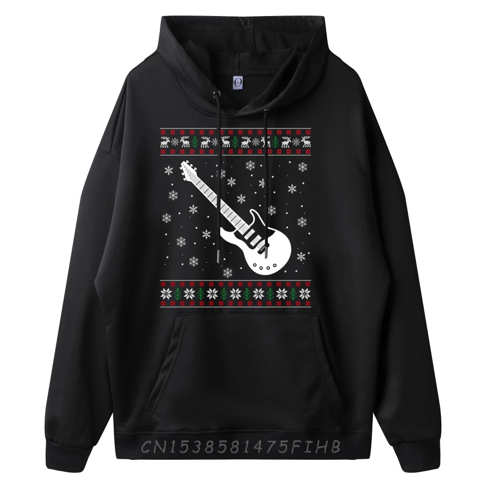 Guitar Music Lover Xmas Ugly Guitar Christmas Printed Sweater Luxury Sweater St Patrick's Day