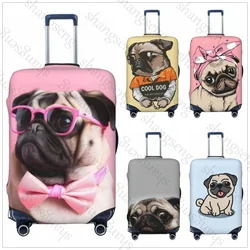 Pug dog Cartoon Thicken Luggage Cover Elasticity Trolley dust cover Suitcase Protection Cover Suitcase Case Accessories