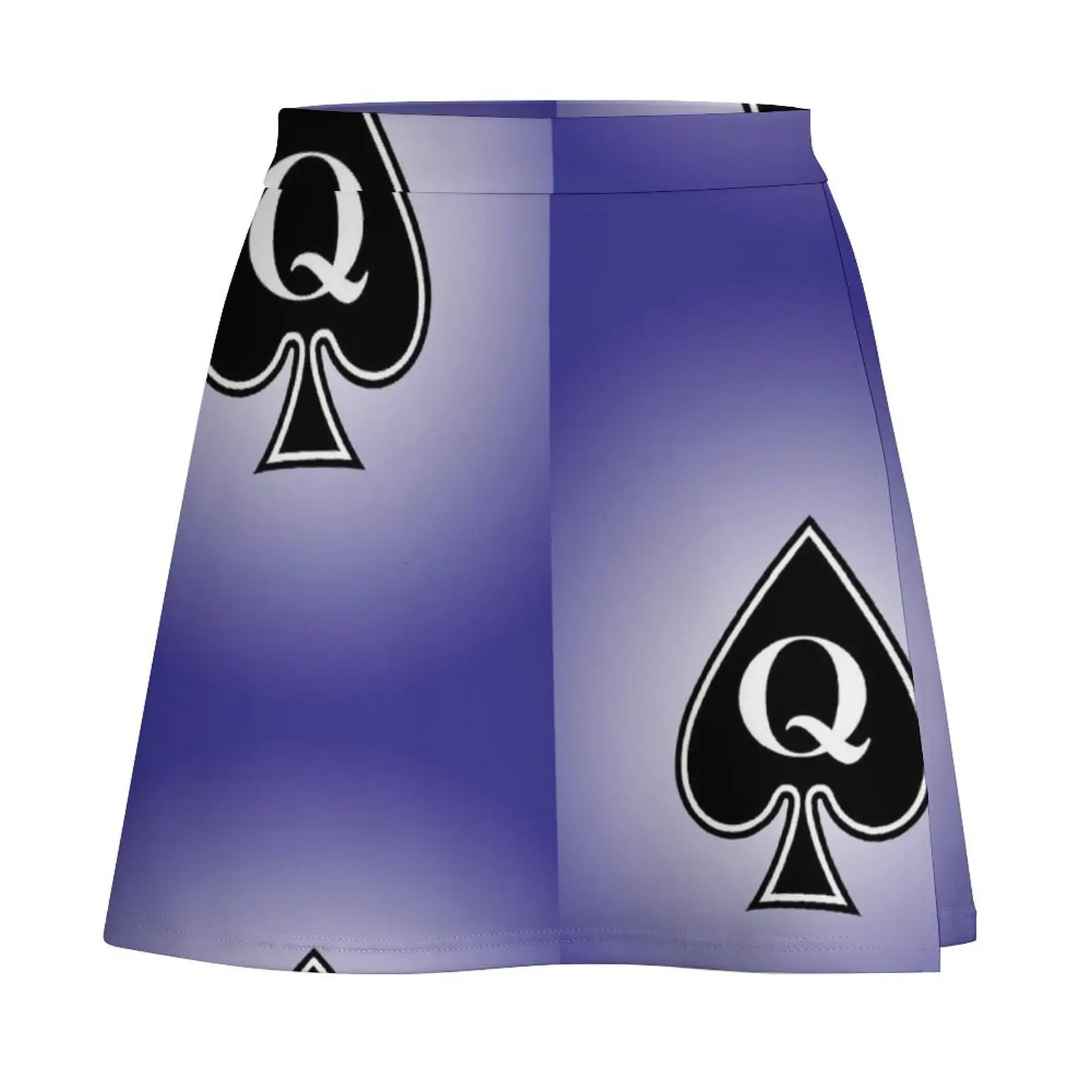 Queen of Spades Phone Case - Purple Mini Skirt short skirt elegant social women's skirts Women's skirt Mini