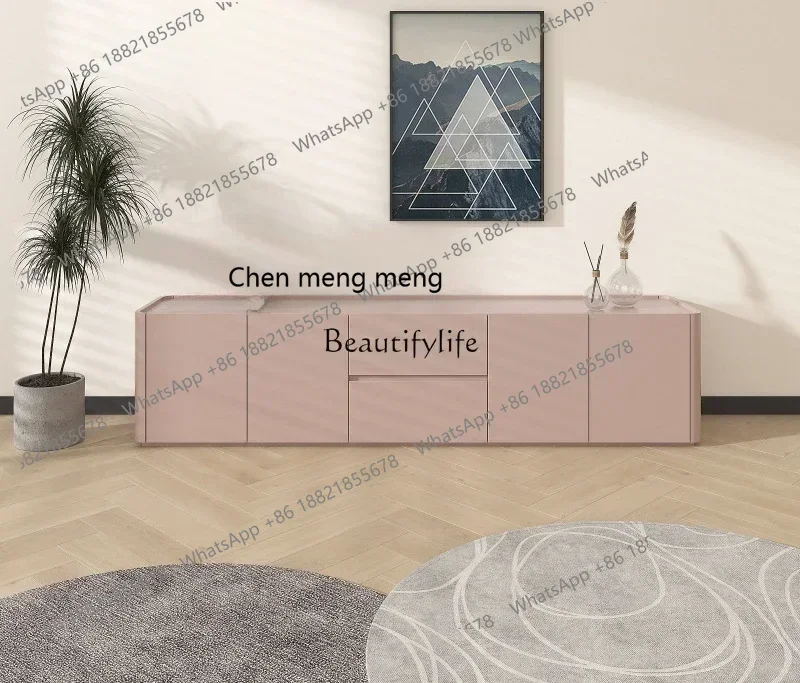 style  Matte paint TV cabinet artistic simplicity floor drawer storage cabinet ss 8617