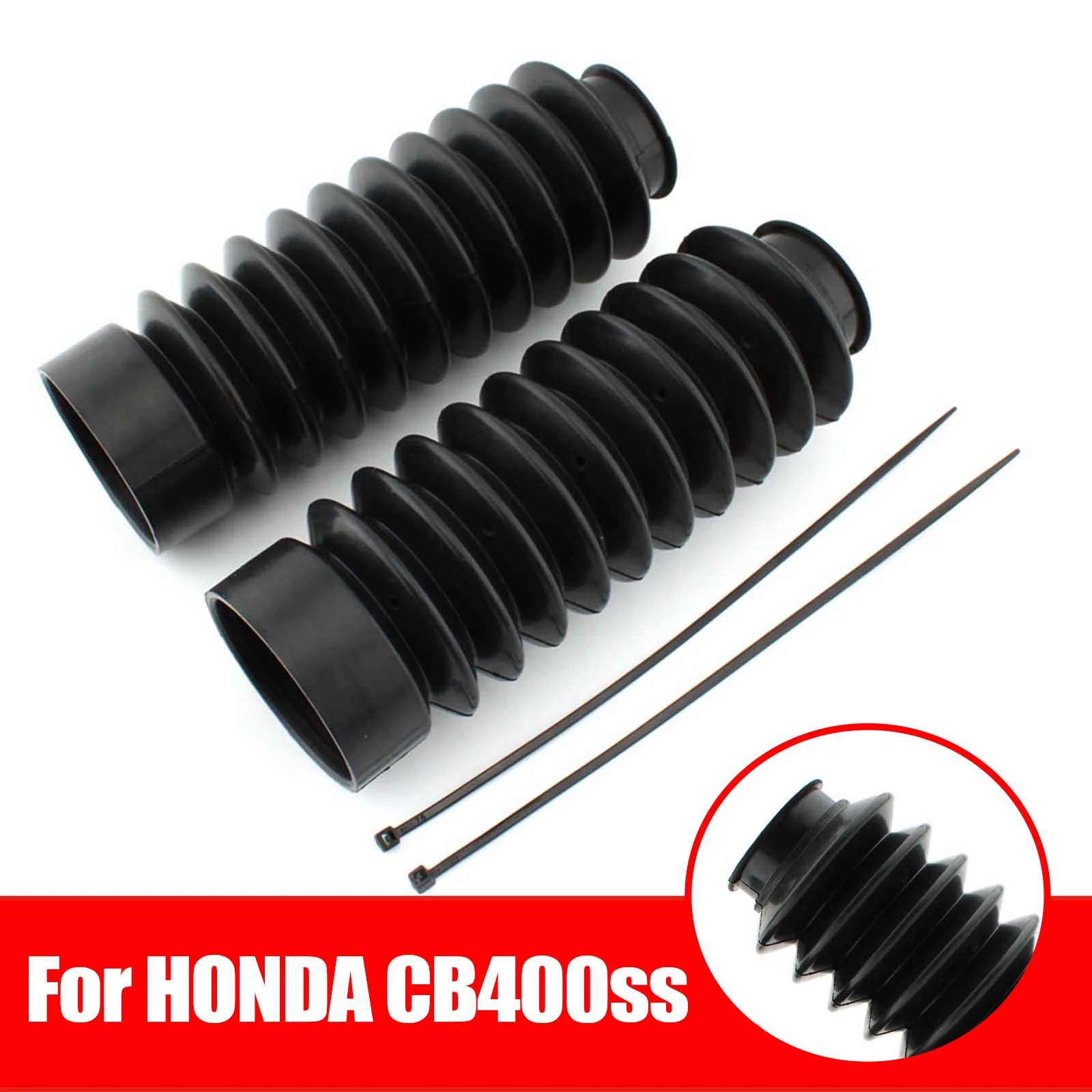 1 Pair Motorcycle Front Fork Shock Absorber Dust Cover Quality Rubber Protector For HONDA CB400SS CL400 CB 400 CB500