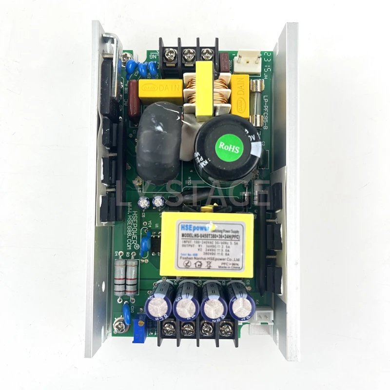 

Power Supply Source HSEPOWER HS-U450T380+36+24H(PFC) For Stage Moving Head Light
