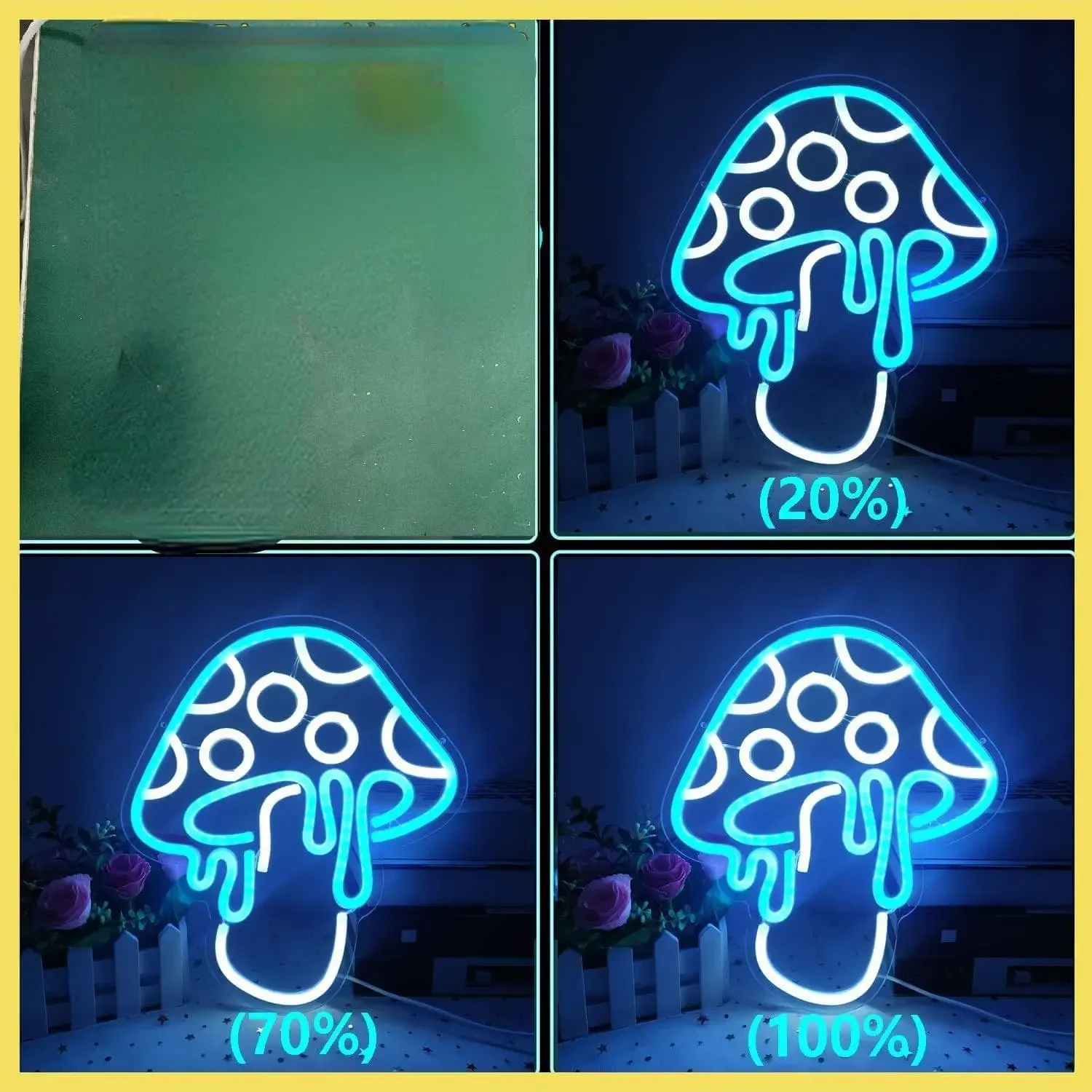 Mushroom Neon Light Cute Neon Sign Night Light Mushroom Neon Signs For Wall Decor Game Decor Holiday Gift For Children Kids Girl