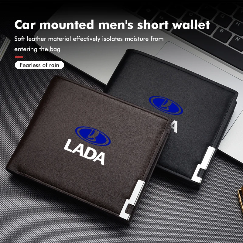 Car Driver License Business Credit Card Holder ID Wallet Clip For Lada Vesta Niva Samara Kalina Largus Priora Xray Granta