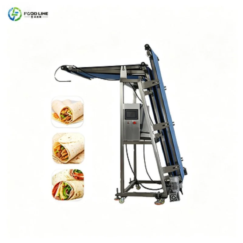 Tortilla Production Line Automatic Packing Connection Tortilla Line for Finished Burrito Wrap Packaging