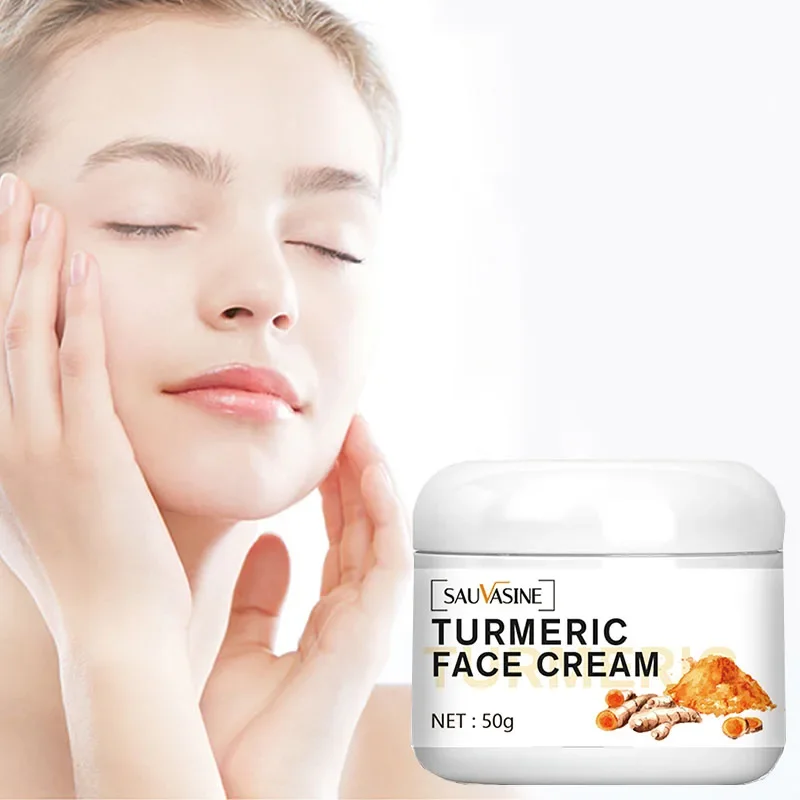 Skin care products turmeric face cream fade wrinkles lift and tighten brighten skin tone moisturize lotion plain face cream