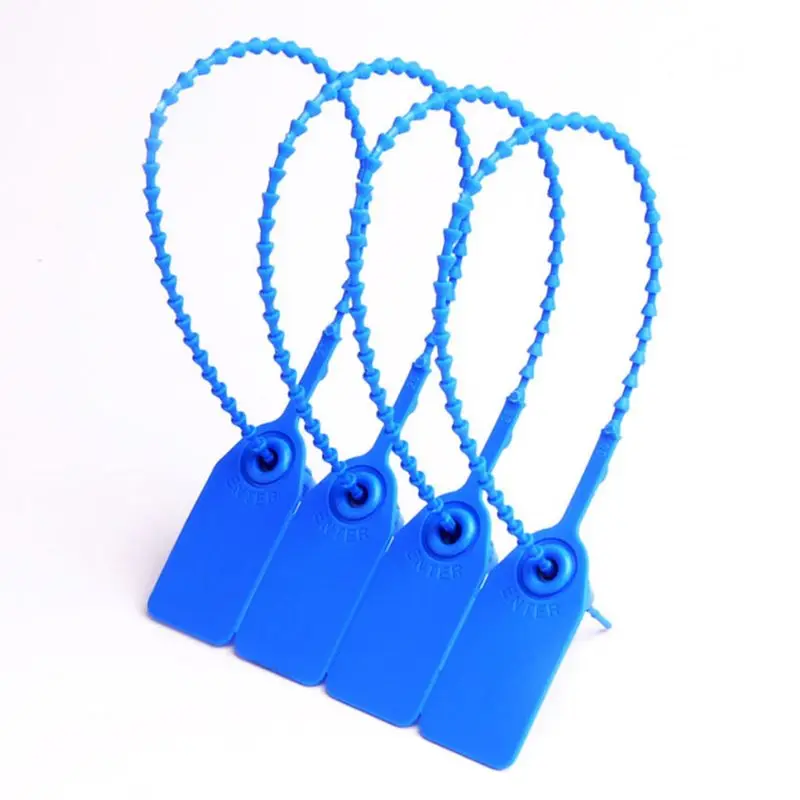 100 Pcs Plastic Tamper Seals Disposable Signage Numbered Security Tags for Fire Extinguishers Adjustable Length Dropship