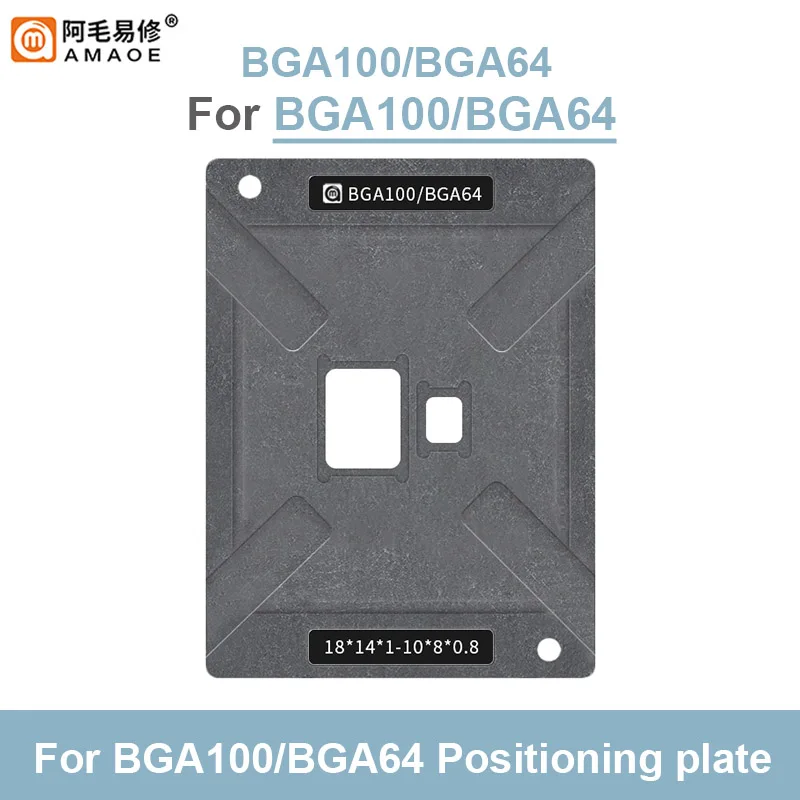 Imagem -03 - Magnetic Plantando Plataforma de Estanho com Placa de Posição Universal Bga Reballing Stencil Grupo 52x60 mm 0.15 mm Amaoe-bga100-bga64