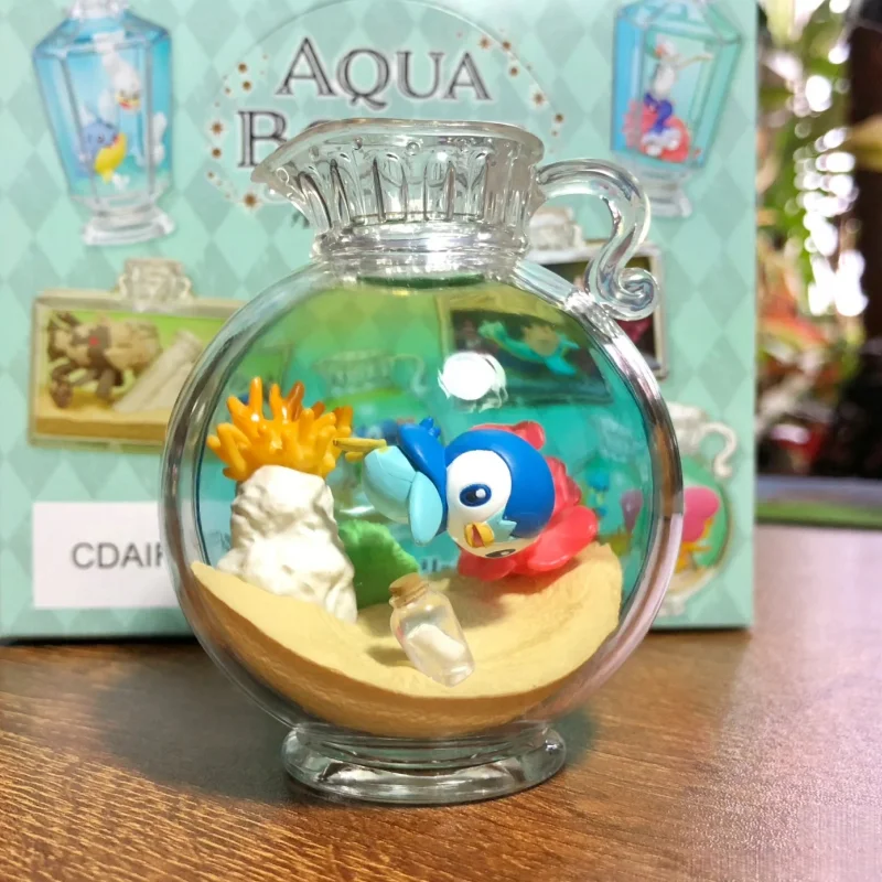 

Новая оригинальная коллекция Re-Ment PokéMon Aqua Bottle 2, бутылка для дрейфа Luvdisc Horsea Piplup Lapras, фигурка, сюрприз на день рождения, игрушка в подарок