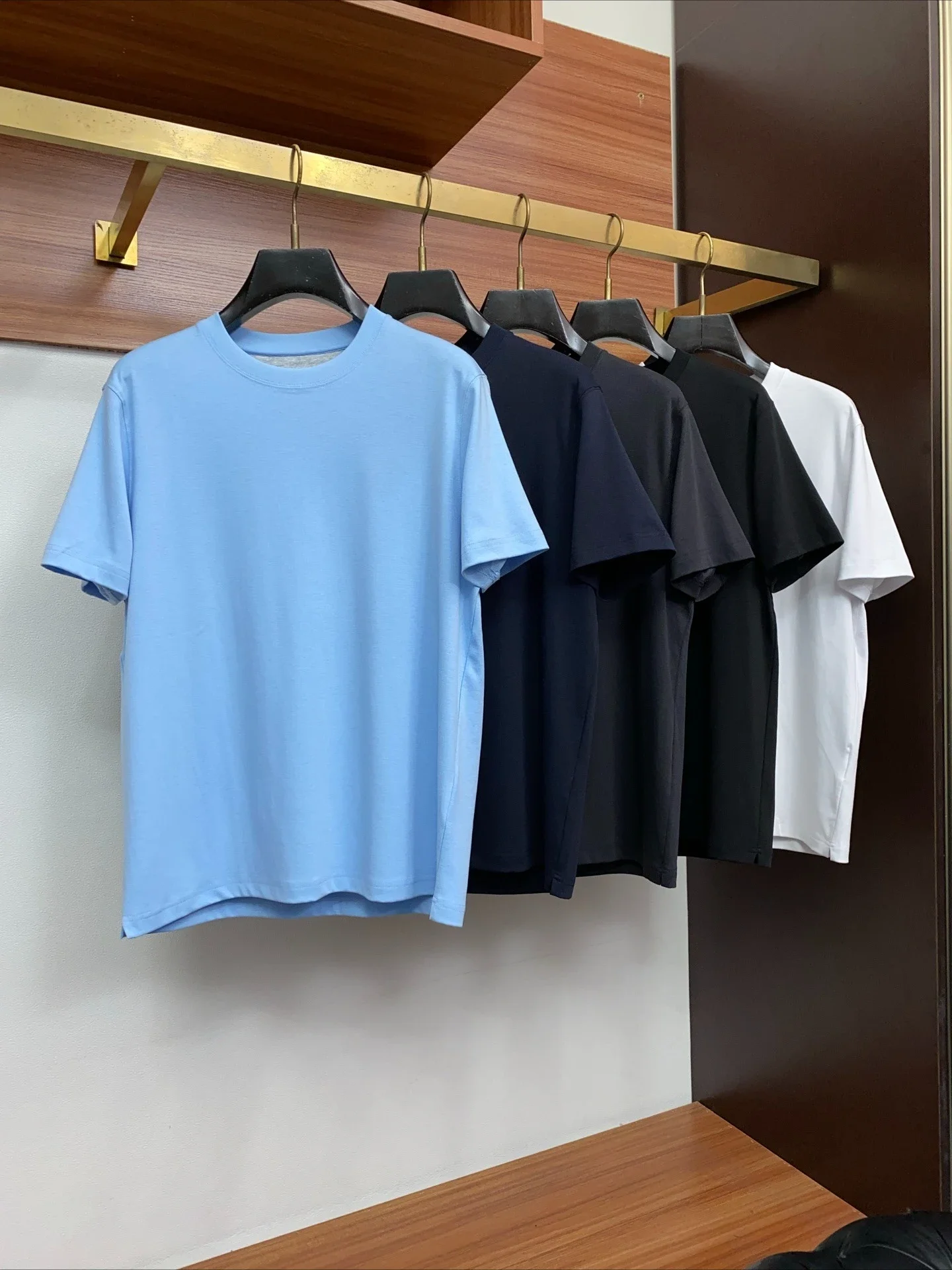 BC 26SS Spring/Summer New Old Money Style Men's Comfortable Linen Slim Fit Crew Neck Short Sleeve T-Shirt